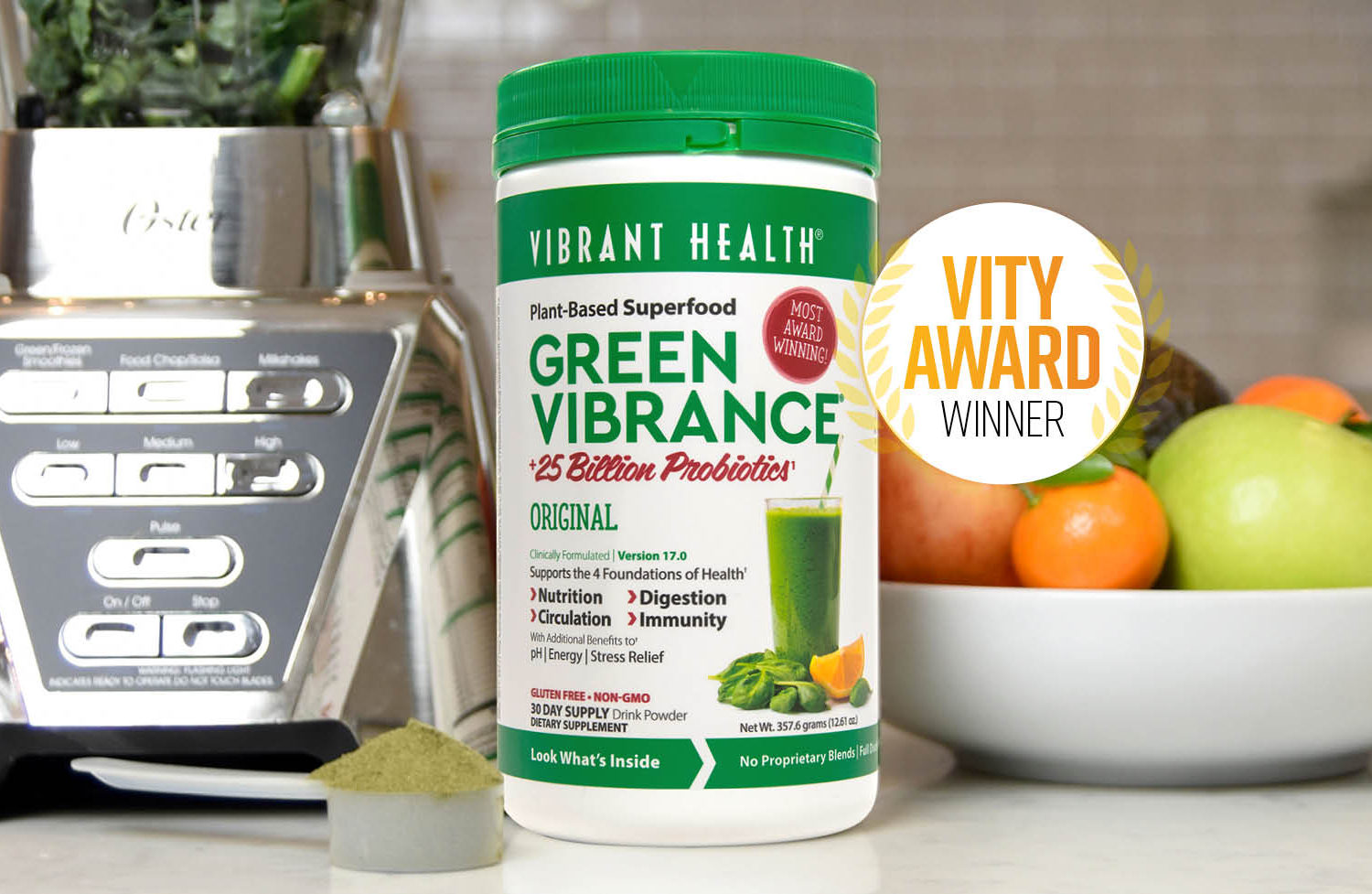 Green Vibrance Holds Title as Most Award-Winning Green Food Supplement